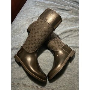 Authentic Gucci rain boots USED